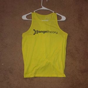 Yellow orangetheory tank top